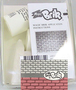 Dollhouse Miniature Magic Brik, 4-1/2 Sq. Ft., White